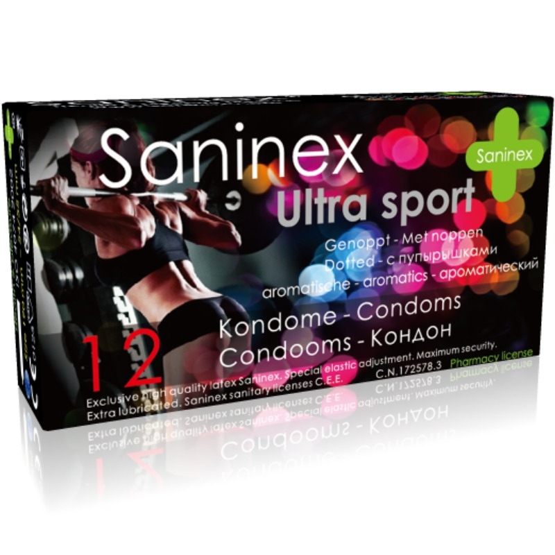 SANINEX ULTRA SPORT CONDOMS 12 UNITS (GIFT) - EXP. 04/2022