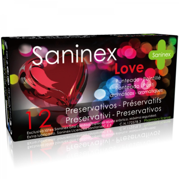 SANINEX CONDOMS LOVE CONDOMS 12 UNITS (GIFT) - EXP. 04/2022