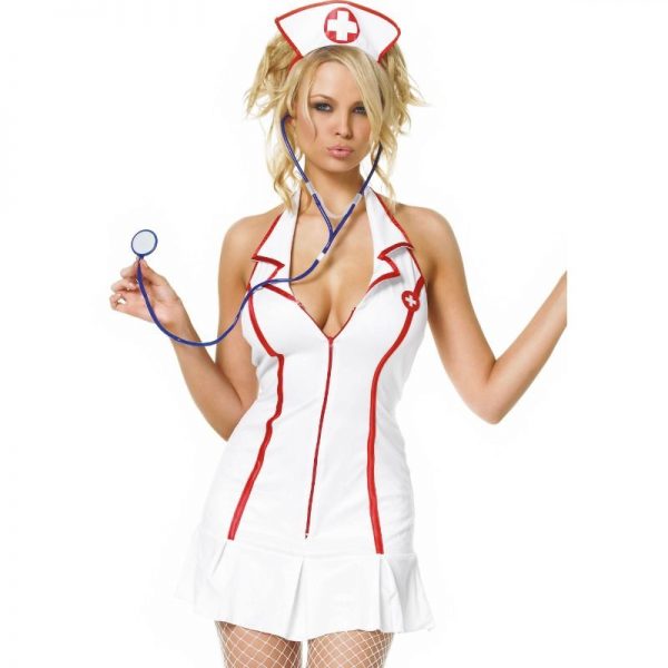 LEG AVENUE - COSTUMES - HEAD NURSE DRESS 3 PIECES SET SIZE S/M - Image 2