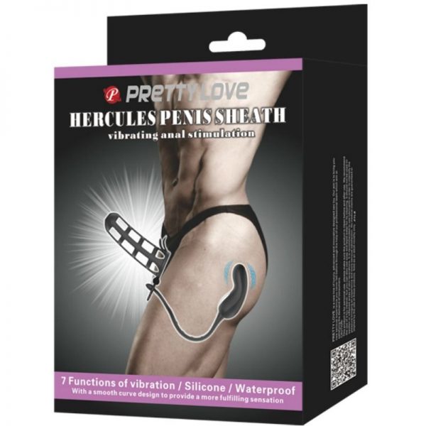 PRETTY LOVE - HERCULES 2 PENIS SHEATH VIBRATING ANAL MASSAGER - Image 9