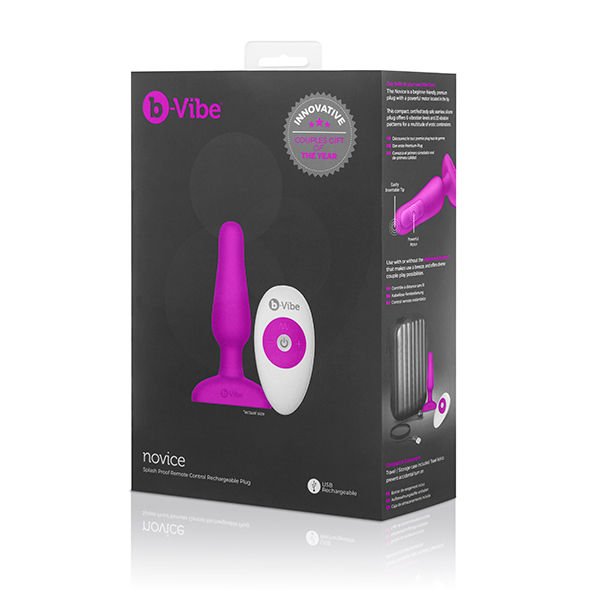 B-VIBE - NOVICE REMOTE CONTROL ANAL PLUG FUCHSIA - Image 6