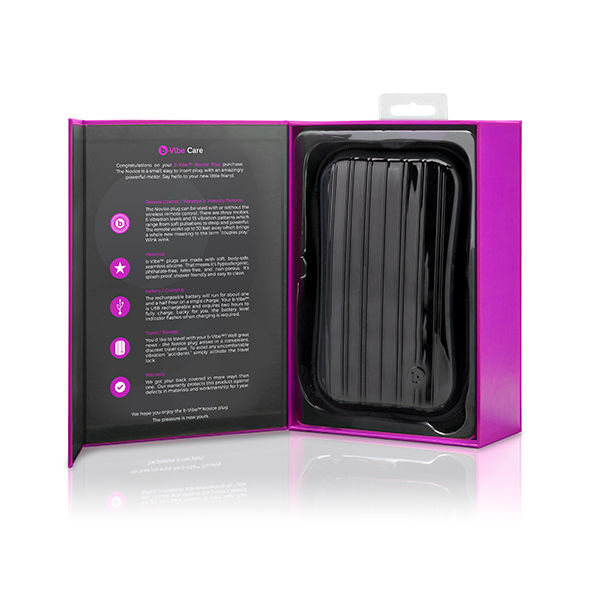 B-VIBE - NOVICE REMOTE CONTROL ANAL PLUG FUCHSIA - Image 9