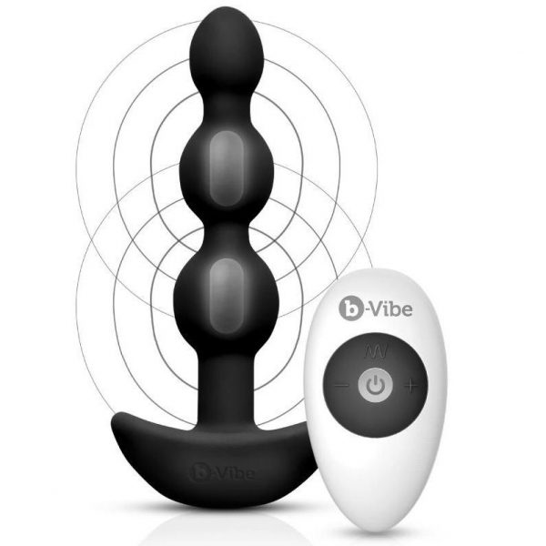 B-VIBE - TRIPLET ANAL REMOTE CONTROL BEADS BLACK - Image 8