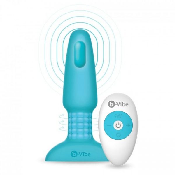 B-VIBE RIMMING REMOTE CONTROL PLUG 2 TEAL - Image 3