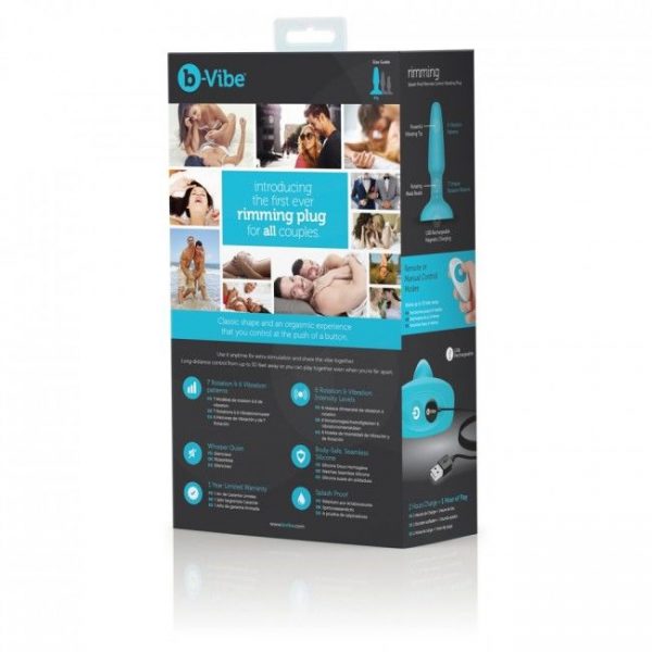 B-VIBE RIMMING REMOTE CONTROL PLUG 2 TEAL - Image 9