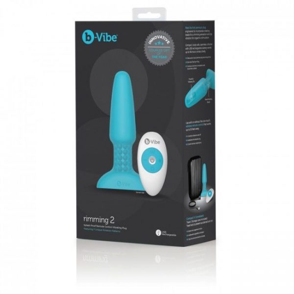 B-VIBE RIMMING REMOTE CONTROL PLUG 2 TEAL - Image 10