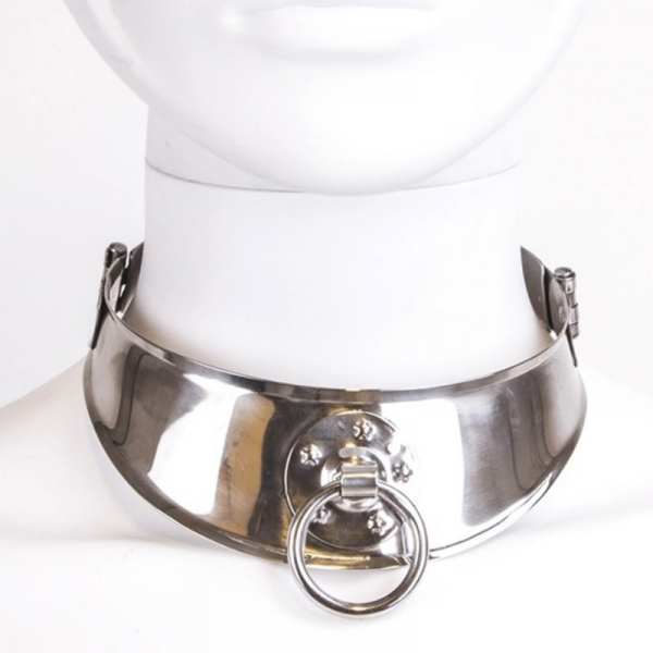 METAL HARD - RESTRAINT COLLAR WITH RING