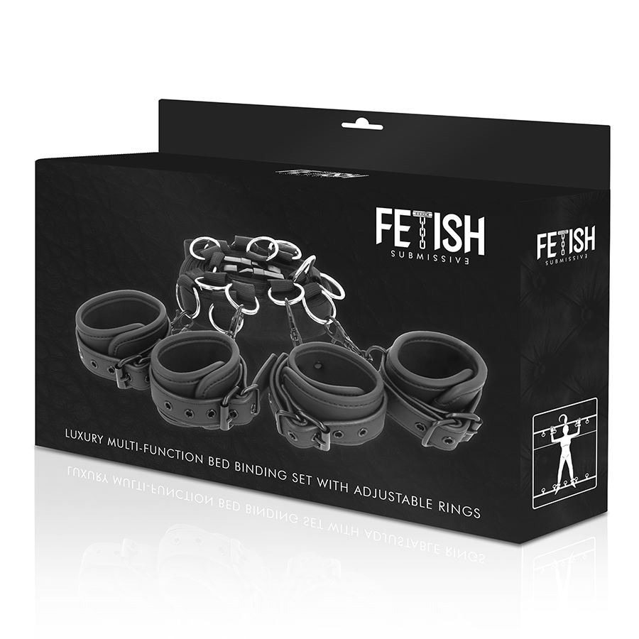 FETISH SUBMISSIVE - LUXURY BED TIES SET WITH NOPRENE LINING - Image 9