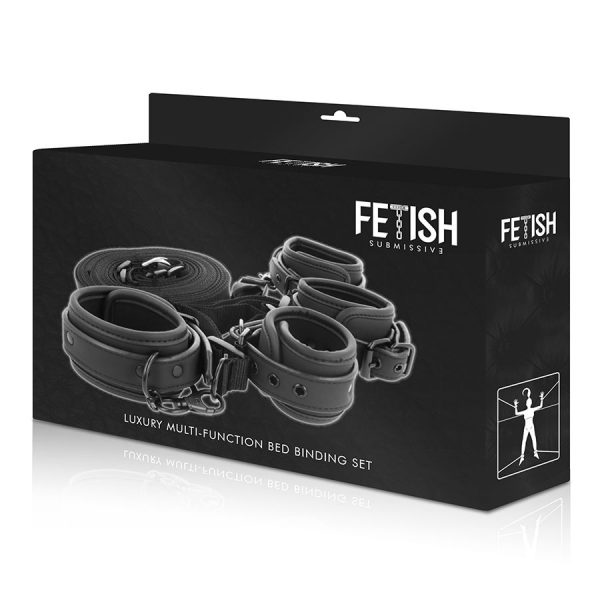 FETISH SUBMISSIVE - SET OF HANDCUFFS AND TIES WITH NOPRENE LINING - Image 8