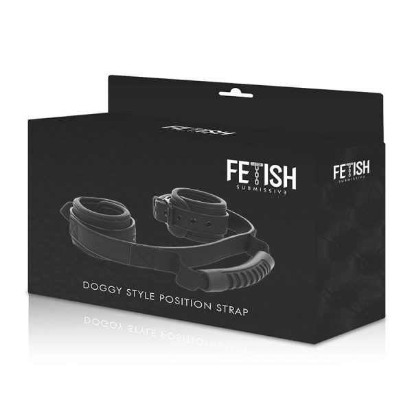 FETISH SUBMISSIVE - NOPRENE LINING HANDCUFFS WITH HANDLE - Image 9