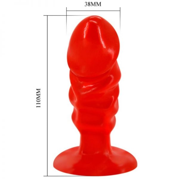 BAILE - UNISEX ANAL PLUG WITH RED SUCTION CUP - Image 3