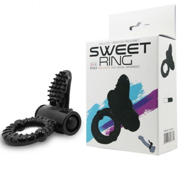 BAILE - SWEET RING VIBRATING RING WITH TEXTURED RABBIT - Image 8