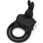 HAPPY RABBIT RECHARGEABLE COCK RING BLACK