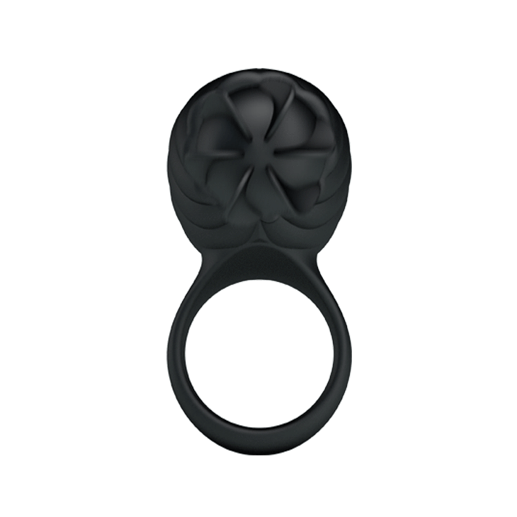 PRETTY LOVE FRANCES ROTATING AND TEASER COCK RING BLACK - Image 9