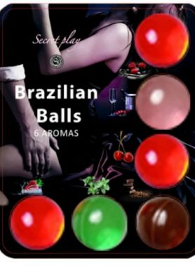 SECRETPLAY - BRAZILLIAN BALLS LUBRICANT HOT BALLS 6 UNITS