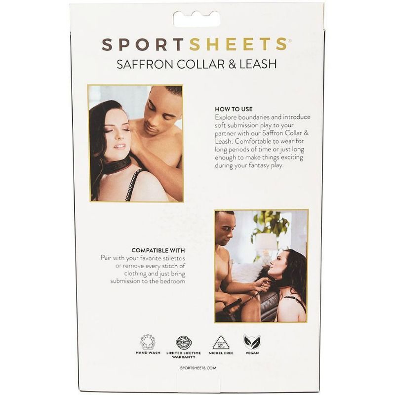 SPORTSHEETS SAFFRON COLLAR AND LEASH - Image 4