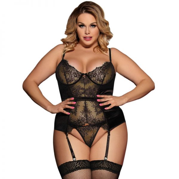 SUBBLIME QUEEN PLUS LACED CENTRAL CORSET - Image 2