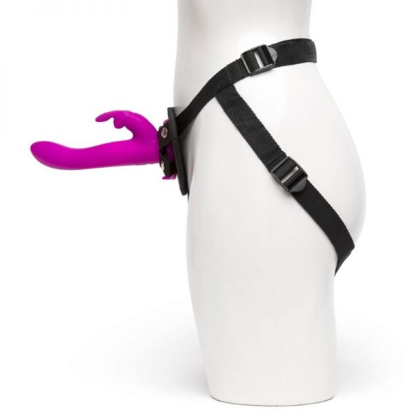 HAPPY RABBIT RECHARGEABLE VIBRATING STRAP ON HARNESS SET - Image 3