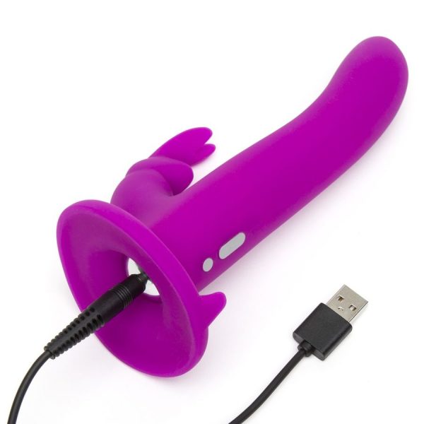 HAPPY RABBIT RECHARGEABLE VIBRATING STRAP ON HARNESS SET - Image 5