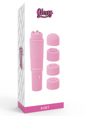 GLOSSY - KURT POCKET MASSAGER PINK