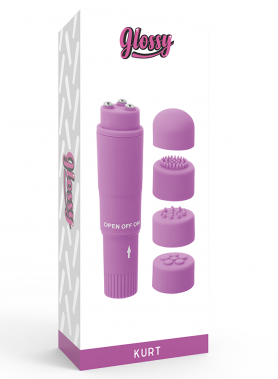 GLOSSY - KURT POCKET MASSAGER PURPLE