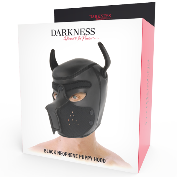 DARKNESS - NEOPRENE DOG MASK WITH REMOVABLE MUZZLE M - Image 5