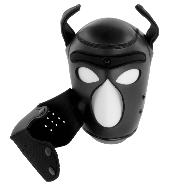 DARKNESS - NEOPRENE DOG MASK WITH REMOVABLE MUZZLE M - Image 3