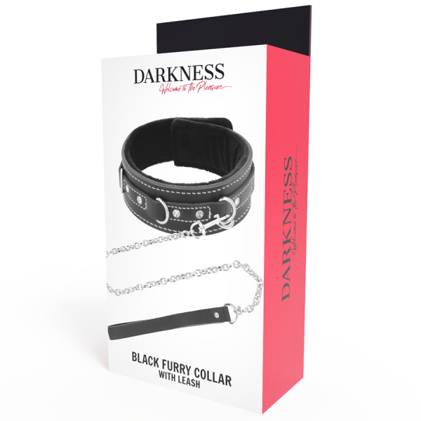 DARKNESS - HIGH QUALITY LEATHER NECKLACE WITH LEASH - Image 4