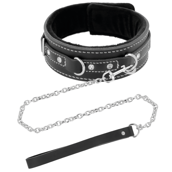 DARKNESS - HIGH QUALITY LEATHER NECKLACE WITH LEASH - Image 5