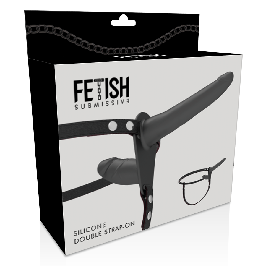 FETISH SUBMISSIVE HARNESS - BLACK DOUBLE PENETRATION - Image 4