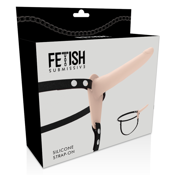 FETISH SUBMISSIVE HARNESS - FLESH SILICONE 15 CM - Image 3