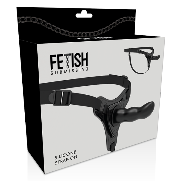 FETISH SUBMISSIVE HARNESS - BLACK SILICONE G-SPOT 16 CM - Image 3