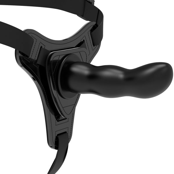 FETISH SUBMISSIVE HARNESS - BLACK SILICONE G-SPOT 16 CM - Image 4