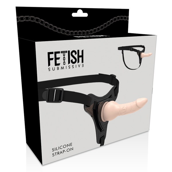 FETISH SUBMISSIVE HARNESS - FLESH REALISTIC SILICONE 16 CM - Image 4