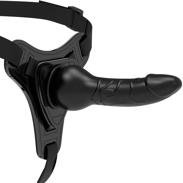 FETISH SUBMISSIVE HARNESS - BLACK SILICONE REALISTIC 16 CM - Image 3