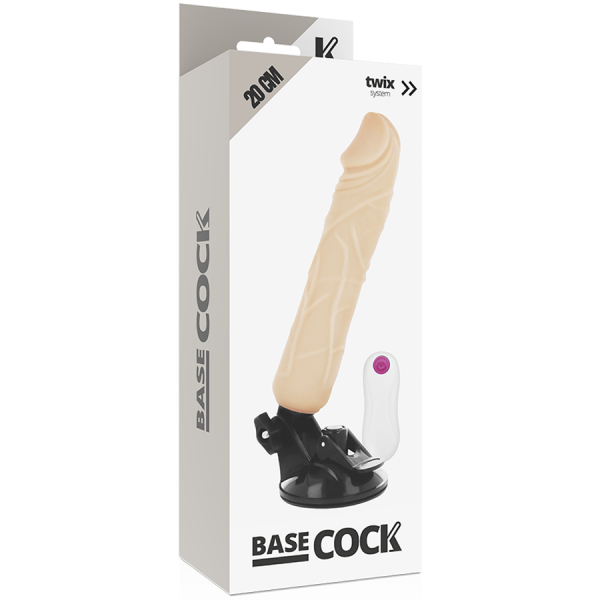 BASECOCK - REALISTIC VIBRATOR REMOTE CONTROL FLESH 20 CM -O- 4 CM - Image 4