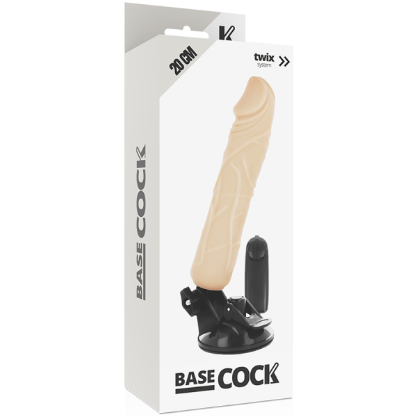 BASECOCK - REALISTIC VIBRATOR REMOTE CONTROL FLESH 20 CM -O- 4 CM - Image 4