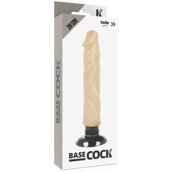 BASECOCK - REALISTIC VIBRATOR 2-1 FLESH 20 CM -O- 4 CM - Image 2