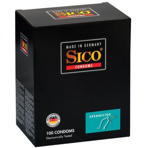 SICO CONDOMS SPERMICIDE CONDOMS 100 UNITS