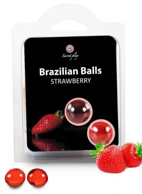 SECRETPLAY - 2 BRAZILIAN BALLS STRAWBERRY