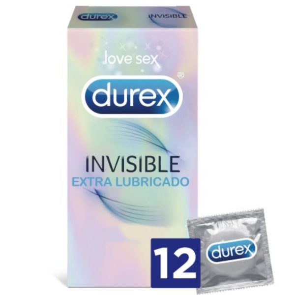 DUREX - INVISIBLE EXTRA LUBRICATED 12 UNITS