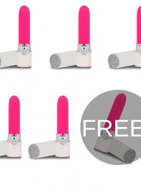 LIPS STYLE CLEO WHITE & PINK 5+1 FREE