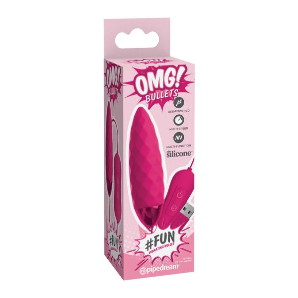 OMG - FUN VIBRATING BULLET PINK LUXE - Image 3