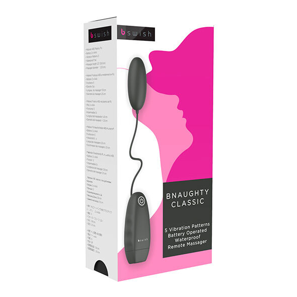 B SWISH - BNAUGHTY CLASSIC VIBRATING BULLET BLACK - Image 2