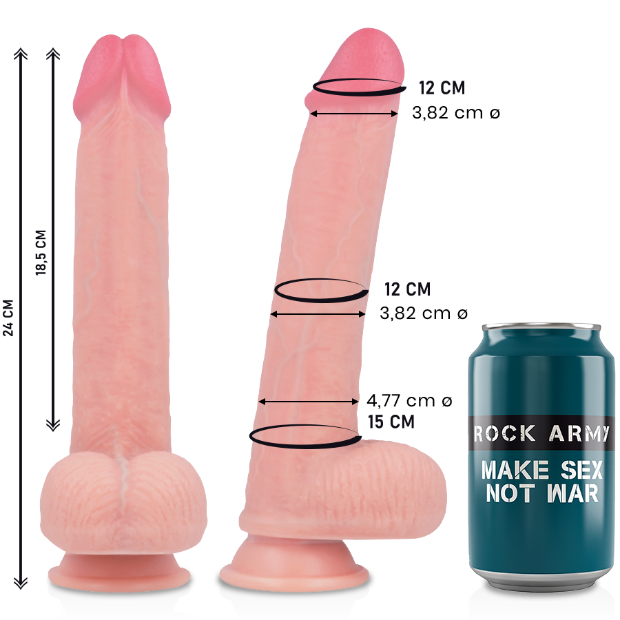 ROCKARMY - LIQUID SILICONE PREMIUM KINGCOBRA REALISTIC 24 CM -O- 4.77 CM - Image 5