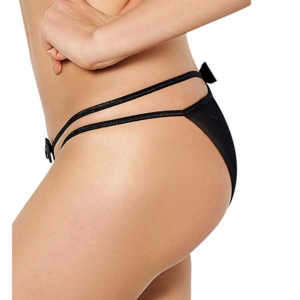 QUEEN LINGERIE DOUBLE STRAP AND BOW PANTIES L/XL - Image 2