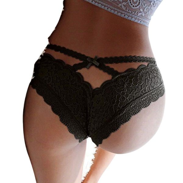 QUEEN LINGERIE - FLORAL LACE PANTIES S/M - Image 2