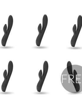 ECOPACK 6 UNITS - BLACK&SILVER KAULTZ TOUCH CONTROL VIBRATOR
