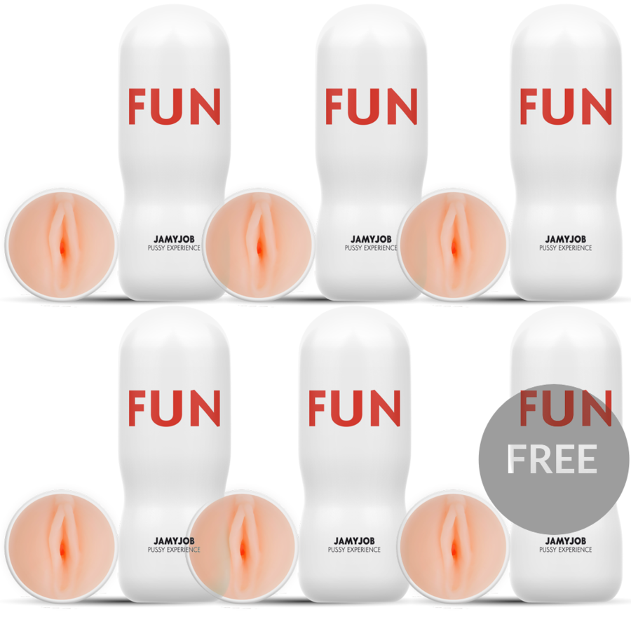 JAMYJOB VAGINA MASTURBATOR DISCRET 5+1 FREE