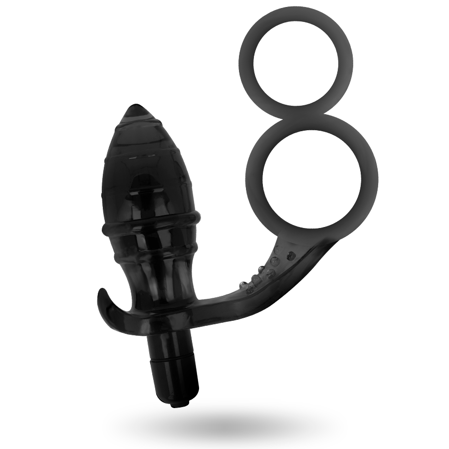 ADDICTED TOYS - ANAL PLUG WITH DOUBLE BLACK RING - Image 2